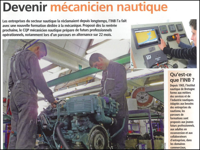 peches et bateaux - devenir mecanicien nautique